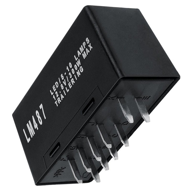 Malloryx LM487 Led Flasher Relay for Warning and Turn Signal Fix Hyper Flash Module Blinker Relay Fit for Chevy 03-06 Silverado Avalanche for GMC Sierra Yukon Trucks 2003-2006, 10383321, 15231201 - Image 1